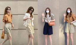 'Quần tây trung bình' lên ngôi ngày nắng. Trông rất hợp với áo sơ mi, tay ngắn, càng cao mặc càng sành điệu 