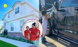Khoe không gian biệt thự hoành tráng tại Mỹ, Phạm Hương tiết lộ khoảnh khắc con trai đầu lòng rửa xế hộp phụ bố mẹ