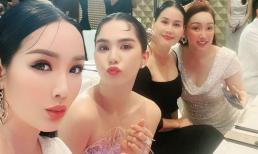 Hoa hậu Đền Hùng Giáng My selfie với hội mỹ nhân, Ngọc Trinh rạng rỡ, bà xã Chi Bảo bị 'dìm hàng' ở một điểm 