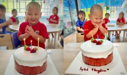 Con trai Trà My Idol đón sinh nhật 3 tuổi cực vui tại lớp học, gây sốt với loạt biểu cảm đúng chuẩn 'thánh meme'