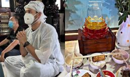 Diễn viên Anh Tài xúc động trong lễ 100 ngày của bố ruột, sao Việt gửi lời động viên