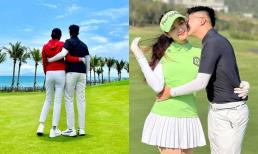 Matt Liu khoe ảnh tình tứ cùng Hương Giang trên sân golf, khoảnh khắc hạnh phúc của cặp đôi gây sốt