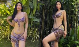 Sĩ Thanh 'chơi lớn' diện bikini khoe thân hình nóng bỏng dịp lễ, nhìn đường cong mà dân tình phát mê