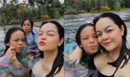 Hậu nghi vấn sang Mỹ sinh con thứ ba, Phạm Quỳnh Anh về nước đưa 2 nhóc tỳ đi nghỉ lễ, vòng một căng đầy gây chú ý