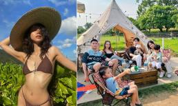 Hội hot girl đi đu đưa dịp nghỉ lễ, người khoe dáng mlem mlem, người tụ họp gia đình