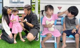 Con gái diễn viên Anh Tài gây bất ngờ diện mạo cao lớn phổng phao, nhóc tì bị mẹ trêu chọc: 'Ngày đầu đi học thôi đã có bạn trai theo làm quen'