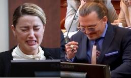 Tài tử Johnny Depp bật cười khi nghe vợ cũ Amber Heard vừa khai vừa khóc thổn thức trước tòa