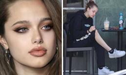 Con gái từng có ý định chuyển giới của Angelina Jolie gây sốt với khoảnh khắc kéo quần khoe chân 