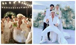 Một lần nữa Jun Phạm lại giật được hoa cưới của cô dâu, biểu cảm sau đó mới thật là lầy