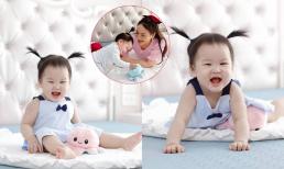 Bảo Thanh chúc mừng con gái tròn 1 tuổi, khoảnh khắc nhóc tì cười tươi hết nấc khiến dân mạng 'đốn tim'