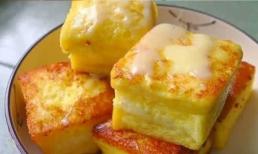 Dạy bạn làm món bánh mì nướng tây, 1 quả trứng và nửa cốc sữa, lớp kem béo ngậy và giòn rụm thích hợp cho bữa sáng!