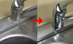 Chậu rửa inox phải rửa thế này mới sạch, chả trách nhiều nhà bẩn thế! 