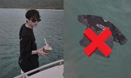 Đăng ảnh 'vứt áo' hậu lùm xùm MV mới, Sơn Tùng bị cộng đồng mạng kêu gọi xử phạt vì hành vi 'xả rác xuống biển'