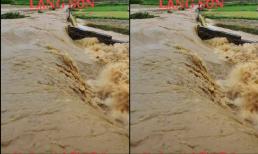 Cảnh nước lũ chảy cuồn cuộn ở Lạng Sơn khiến nhiều người rùng mình