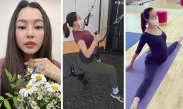 Còn một tháng nữa là tới ngày sinh nở, 'Hoa hậu đẹp nhất Hàn Quốc' vẫn gây choáng với hình ảnh tập luyện cực gắt