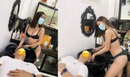 Salon tóc gây tranh cãi khi để nhân viên nữ mặc mát mẻ phục vụ khách hàng
