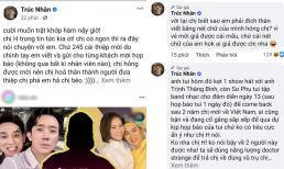 Bị đồn 'toang' với Trấn Thành và Thu Minh vì vắng mặt tại họp báo ra mắt MV, Trúc Nhân lên tiếng đính chính, còn dằn mặt cực gắt
