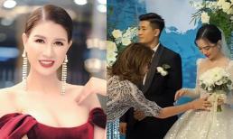 Trang Khàn bị chê kém duyên khi có hành động 'khám bụng' vợ mới cưới của Hà Đức Chinh