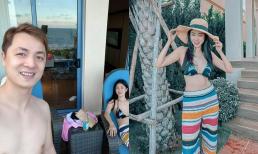 Đăng Khôi đưa cả gia đình đi du lịch, nhan sắc và vóc dáng quyến rũ của bà xã nam ca sĩ 'gây mê'