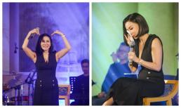 Thu Minh vừa hát vừa lau nước mắt vì xúc động sau 2 năm mới được trình diễn trước khán giả, thừa nhận đã hiền hơn xưa