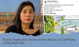 Thực hư chuyện phân chia tài sản hậu chia tay của Cát Phượng và Kiều Minh Tuấn