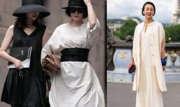 Phụ nữ tuổi 50 nên ăn mặc phóng khoáng và tự nhiên, sử dụng áo sơ mi trắng và áo phông để trông đẹp