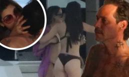 Á hậu 1 Miss Universe 2021 hôn đắm đuối chồng cũ của Jennifer Lopez ở nơi công cộng