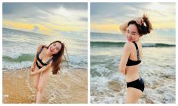 Đinh Ngọc Diệp hiếm hoi diện bikini khoe eo thon chuẩn không tưởng sau 2 lần sinh nở