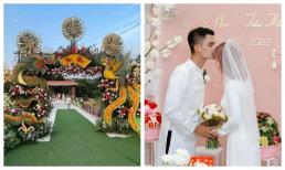 Tiệc cưới hoành tráng của của Mạc Văn Khoa ở Hải Dương, cổng tân hôn được mang từ miền Tây ra