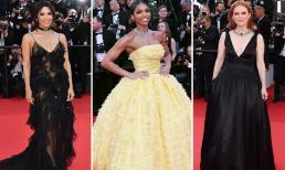 Thảm đỏ LHP Cannes 2022: Eva Longoria và Julianne Moore lăng xê mốt trang phục xẻ ngực sâu