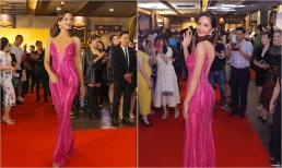 H'hen Niê diện đầm bó sát, thiết kế đơn giản nhưng visual đỉnh cao, nổi bần bật trêm thảm đỏ thủ đô