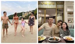 Lý Bình khoe khung ảnh cả nhà đi du lịch vui vẻ bên nhau, con riêng của Phương Trinh Jolie nhí nhố hết nấc