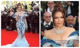 Lý Nhã Kỳ độc lạ với da nâu, đầm xuyên thấu phủ kim cương gần 5 tỷ sải bước thảm đỏ LHP Cannes