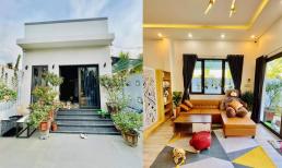 Nhà cấp bốn mái bằng với thiết kế đơn giản, nội thất tiện nghi và chi phí xây dựng thấp 