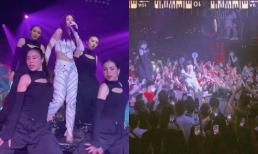 Fans chen lấn cổ vũ khi Đông Nhi biểu diễn live với Wowy tại Hà Nội sau lùm xùm FC