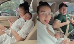 Salim cùng chồng thiếu gia đưa con gái cưng gần 2 tháng đi dạo phố, dân tình nhìn ảnh cuối phải bật cười vì quá 'lầy lội'