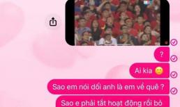 Xem trận Chung kết bóng đá nam SEA Games 31, chàng trai cay đắng nhận ra bị người yêu 'cắm sừng'