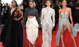 Thảm đỏ LHP Cannes 2022 ngày 7: Kristen Stewart khoe eo thon, Naomi Campbell và loạt chân dài chuộng mốt xuyên thấu