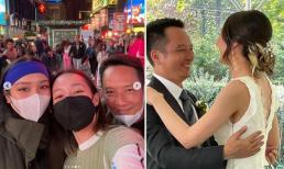 Nhạc sĩ Anh Quân cùng hai con đi dạo ở Mỹ sau đám cưới con gái, khoảnh khắc chung khung hình gây chú ý