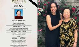 Diễn viên Hồng Ánh đau buồn báo tin mẹ chồng qua đời, nhiều sao Việt gửi lời chia buồn