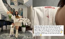 Đang ngủ, Á hậu Thanh Tú hoang mang tột độ khi thấy con trai thứ 2 'mặt mũi máu me be bét'