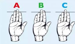 Chiều dài của ngón tay xác định tính cách của bạn! 