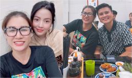 Quang Hải cùng 'bạn gái tin đồn' vui vẻ đi ăn tại quán bún đậu của người mẫu Trang Trần