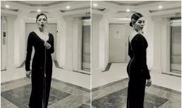 Lệ Quyên lại gây tranh cãi khi kéo trễ cổ áo, để lộ nội y ở khu vực công cộng