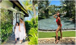 Sau khi về Việt Nam, Đoan Trang cùng con gái tận hưởng không khí quê nhà, nữ ca sĩ còn diện bikini khoe dáng siêu hot