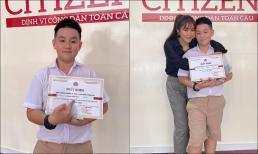 Lê Phương cùng chồng trẻ tham dự Lễ tổng kết của con trai, hạnh phúc trước thành tích đáng ngưỡng mộ của nhóc tì