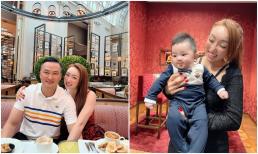 Hậu sinh nở, bà xã Chi Bảo tung ảnh đi du lịch cùng chồng con ở 'đảo quốc sư tử', nhìn đến quý tử mà muốn 'lụi tim' vì quá cưng