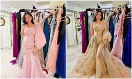Trúc Diễm khoe ảnh hậu trường thử váy dạ hội, nhìn tấm nào cũng phải tròn mắt vì đẹp đến nao lòng 