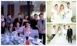 Gin Tuấn Kiệt hiếm hoi chụp ảnh cùng Puka tại tiệc cưới của Mạc Văn Khoa, khi ra về lại lập tức như người dưng lạc lối