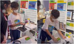 Con trai Lệ Quyên gây sốt với phong thái đầy tự tin khi thuyết trình về bài tốt nghiệp của mình, Đức Huy liền tự hào hết nấc